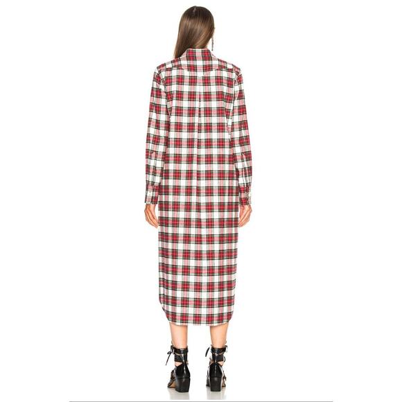 B61 R13 Cowboy Shirt Dress Women XS Twilight Bella Swan Grunge Plaid Y2K Western - Picture 3 of 9